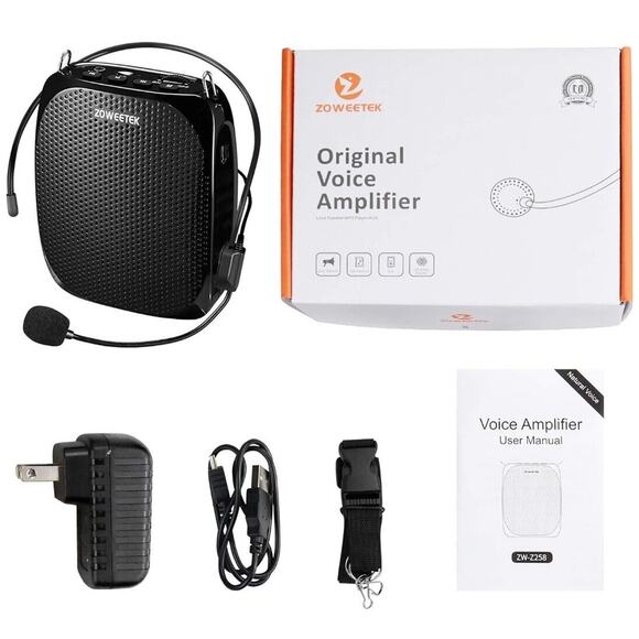 Voice Amplifier, Loud Speaker, USB/ Micro-SD by ZOWEETEK ZW-Z258 - Picture 1 of 9
